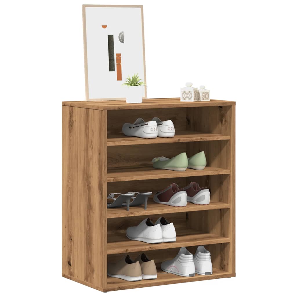 Haven Shoe Cabinet Old Pine 5 Compartments Medium