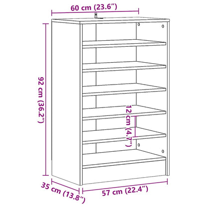 Shoe Cabinet Old, Aritsan Wood Tall 1 Open Section