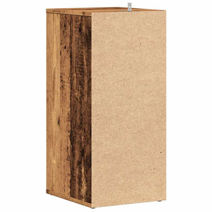 Haven Shoe Cabinet Old Pine 5 Compartments Skinny & Tall
