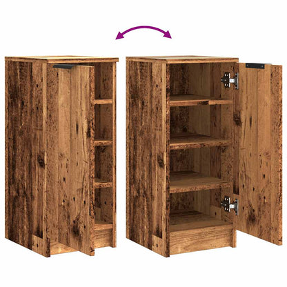 Shoe Cabinet Old, Aritsan Wood Medium 1 Sections