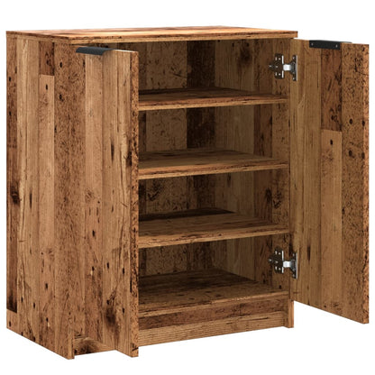 Haven Shoe Cabinet Old Pine 2 Compartments