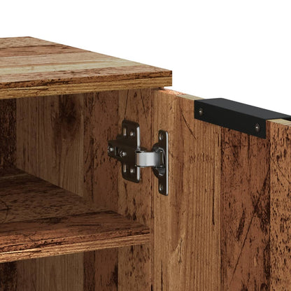 Haven Shoe Cabinet Old Pine 2 Compartments