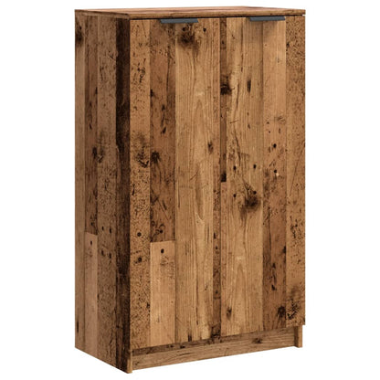 Shoe Cabinet Old, Aritsan Wood Medium 2 Sections