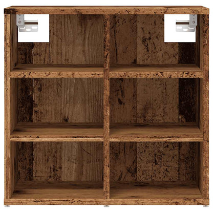 Luxe Shoe Cabinet Set Of 2 Natural Grained Oak 12 Compartments Wide & Deep