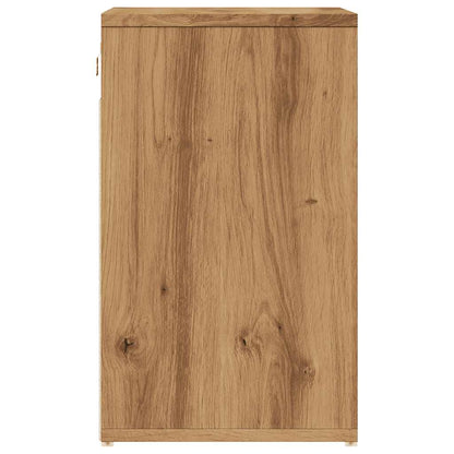 Luxe Shoe Cabinet Natural Grained Oak 6 Compartments Wide & Deep