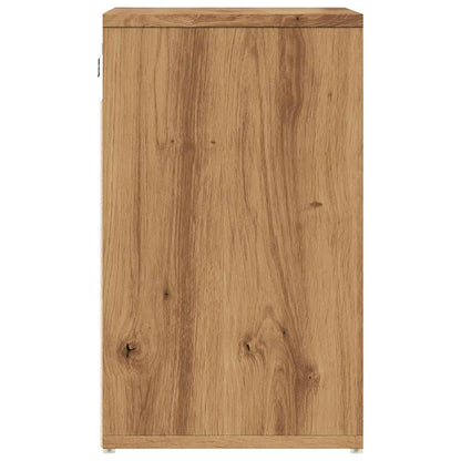 Shoe Cabinet Natural Grained Oak 12 Compartments Wide & Deep