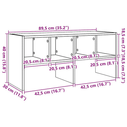 Shoe Cabinet 4 Compartments Stackable Medium