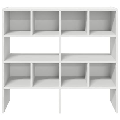 Shoe Rack Set of 2 White Warm-Toned Wood Stackable