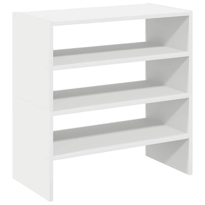 Set of 2 Shoe Rack Sonoma Oak Stackable Medium