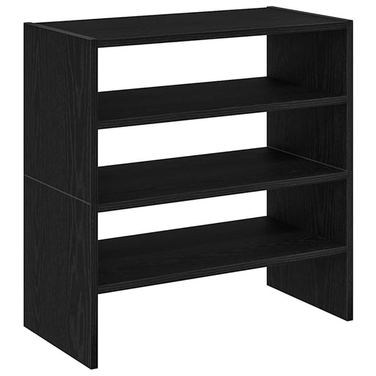 Set of 2 Shoe Rack Sonoma Oak Stackable Medium