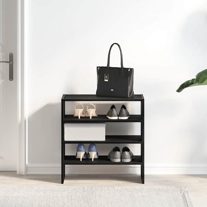 Set of 2 Shoe Rack Sonoma Oak Stackable Medium