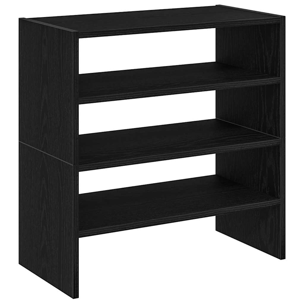 Set of 2 Shoe Rack Sonoma Oak Stackable Medium