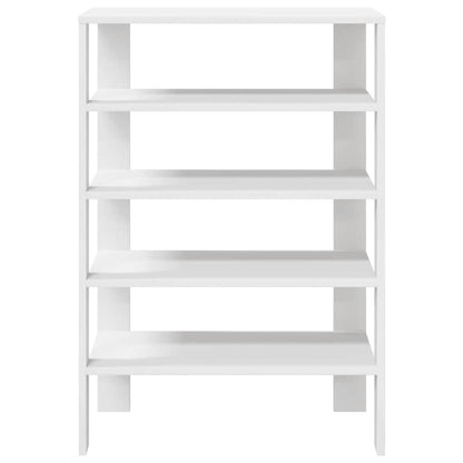 Modern 18 Pair 24" Oak Shoe Rack With 5-Tiers