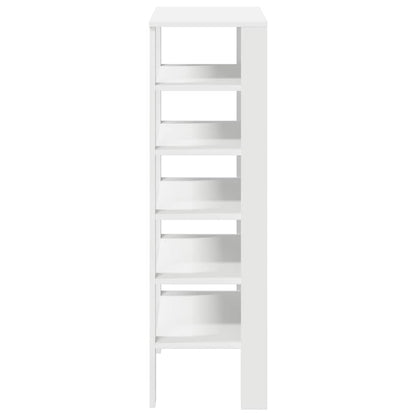 Modern 22 Pair 24" Oak Shoe Rack With 6-Tiers