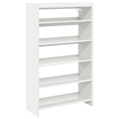 Modern 18 Pair 23" Oak Shoe Rack With 5-Tiers