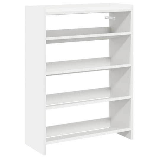 Modern 12 Pair 23" Wooden Shoe Rack With 4-Tiers