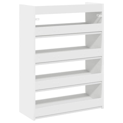 Modern 12 Pair 23" Wooden Shoe Rack With 4-Tiers