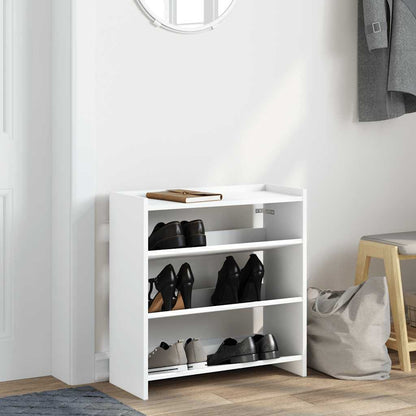 Modern 9 Pair 23" Wooden Shoe Rack With 3-Tiers