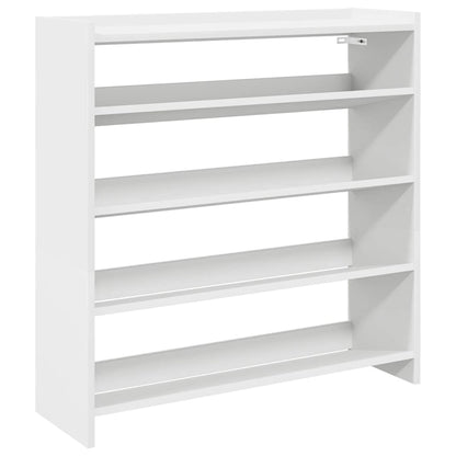Modern 15 Pair 23" Oak Shoe Rack With 4-Tiers