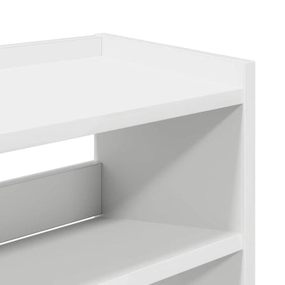 Modern 15 Pair 23" Oak Shoe Rack With 4-Tiers