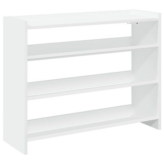 Modern 12 Pair 23" Oak Shoe Rack With 3-Tiers