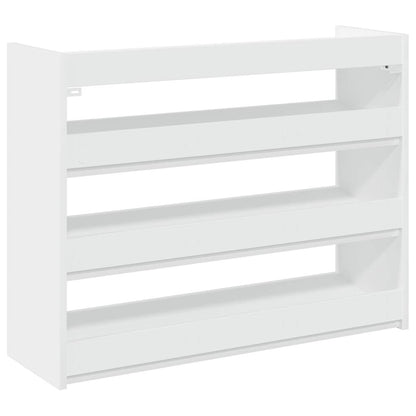 Modern 12 Pair 23" Oak Shoe Rack With 3-Tiers
