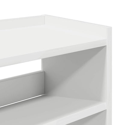 Modern 12 Pair 23" Oak Shoe Rack With 3-Tiers