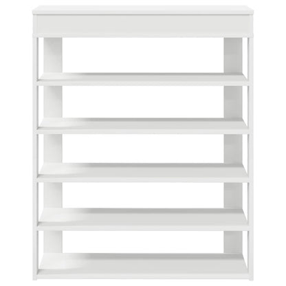 Shoe Cabinet Natural Wood 5 Open Compartments Medium