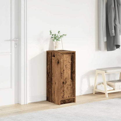 Shoe Cabinet Warm-toned Wood Medium Height 1 Compartment