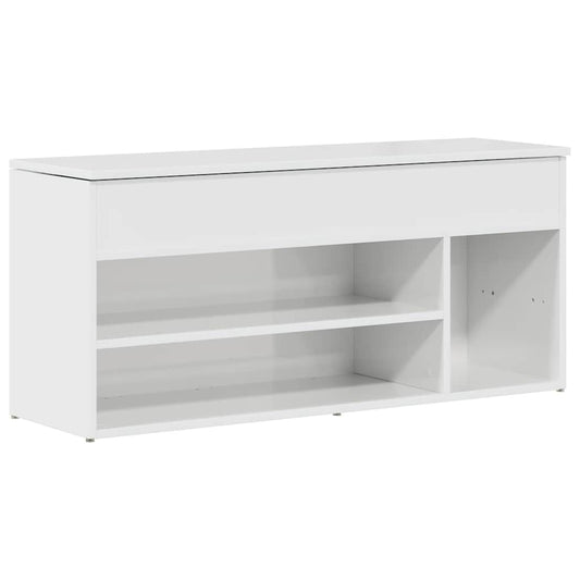 Shoe Bench Natural Wood 5 Compartments Wide & Deep
