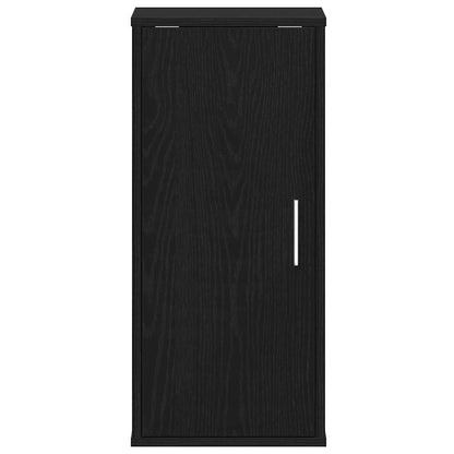 Set Of 2 Shoe Racks Black Wood 3 Compartments Tall