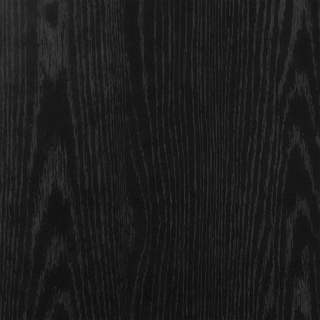 Shoe Bench Black Wood 2 Compartments Small